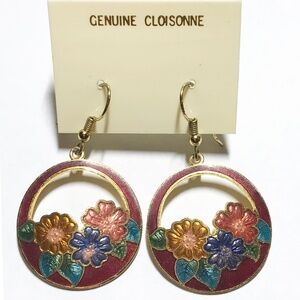Genuine Cloisonne Earrings